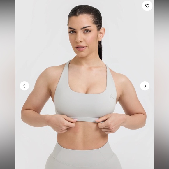 ONER ACTIVE • TIMELESS SQUARE NECK SPORTS BRA
• LIGHT GREY • LARGE - Picture 5 of 9